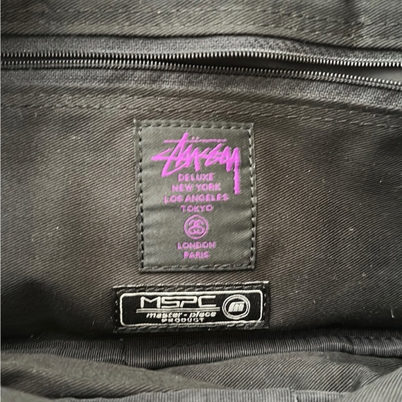 Stussy x mspc master piece product Fanny pack polka dot black bag street wear - Picture 4 of 10